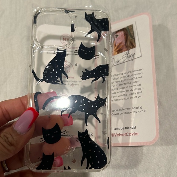 Velvet Caviar Protective Phone Case with Black and White Design - Picture 5 of 5